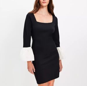 LOFT Black Long sleeved Dress (Size 14)
